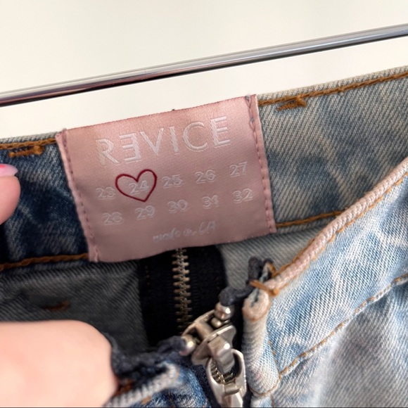 Revice Yin Yang Denim Zipper Jeans Size 24 - Picture 4 of 10